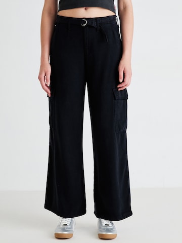 Baggy Pantalon cargo LEVI'S ® en noir : devant