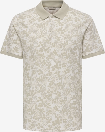 Only & Sons Paita 'ONSJASON' värissä beigenharmaa / valkoinen, Tuotenäkymä