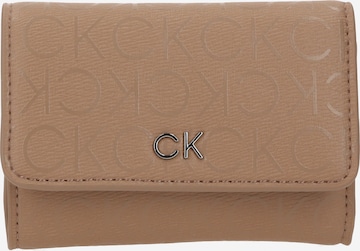 Calvin Klein Portemonnee in Beige: voorkant