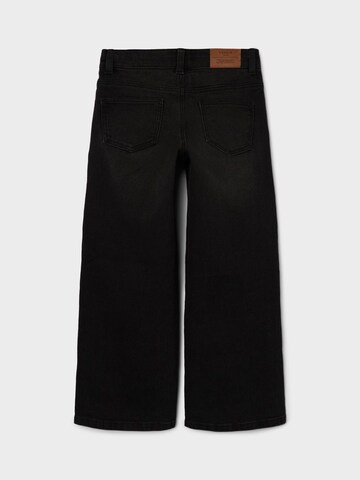 NAME IT Široke hlačnice Kavbojke | črna barva