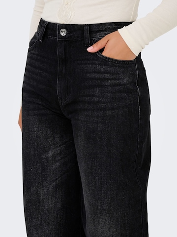JDY Wide leg Jeans 'JDYCarina' in Black