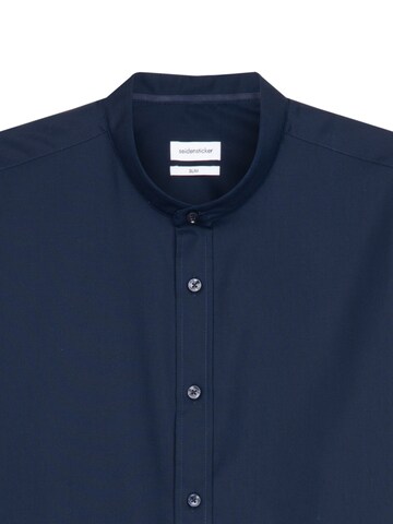 SEIDENSTICKER Slim Fit Hemd in Blau