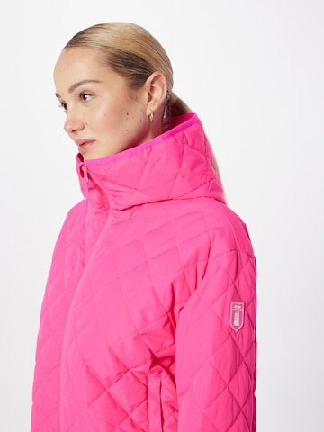 Derbe Between-Season Jacket 'Quiltby Short' in Pink