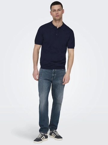 Pull-over Only & Sons en bleu