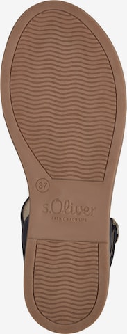 Sandale de la s.Oliver pe negru