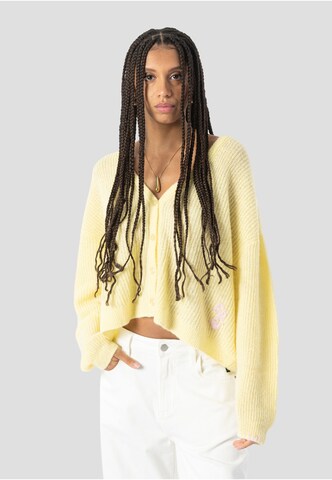 Elias Rumelis - Casaco de malha 'Luella' em amarelo: frente