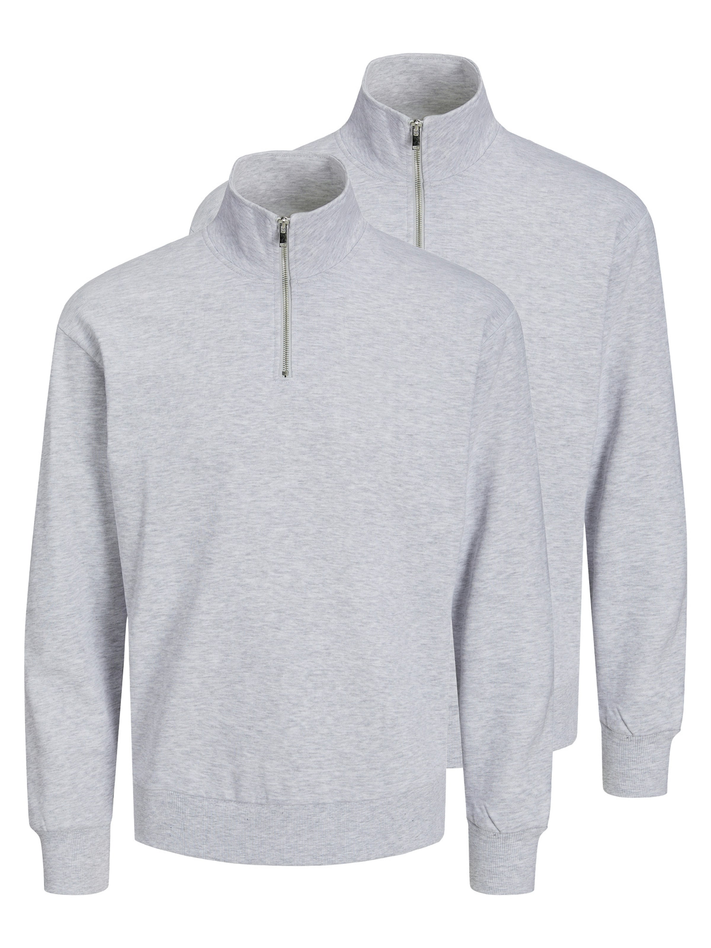 JACK & JONES Sweatshirt 'Bradley' in Grey: front