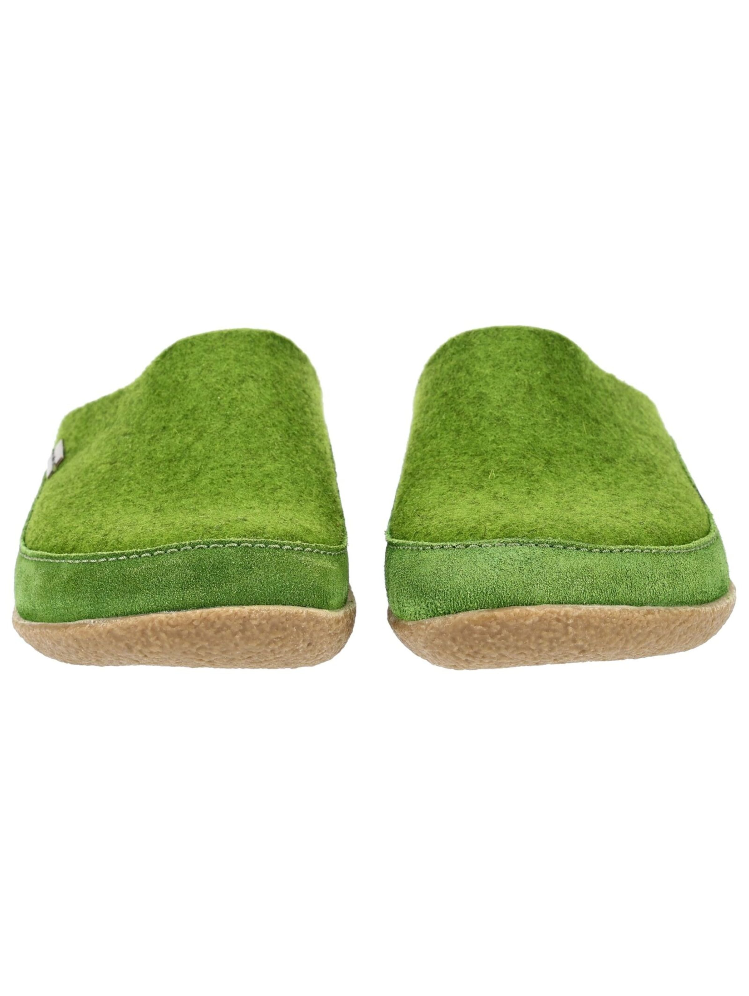HAFLINGER Huisschoenen in Groen