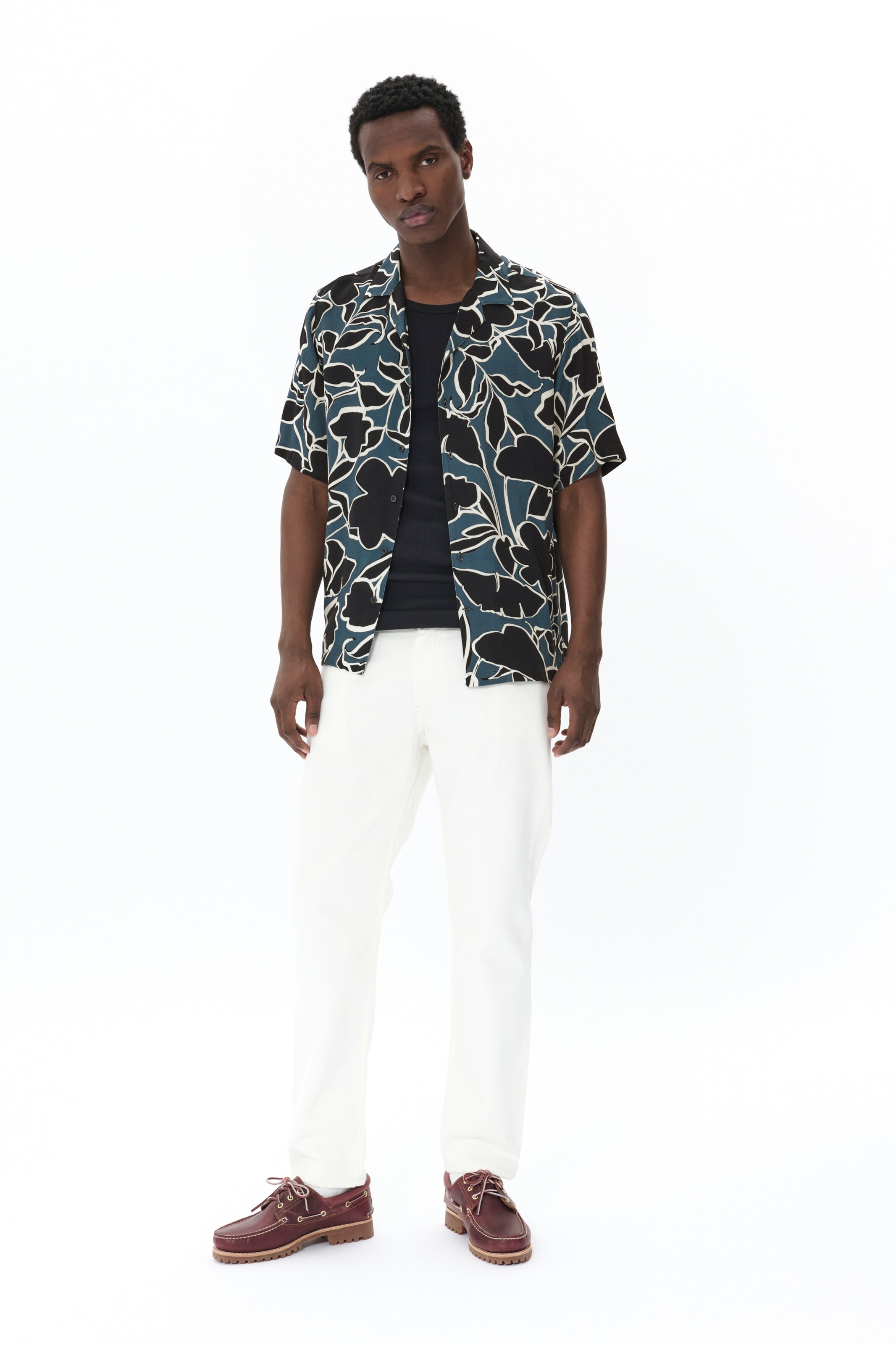 Coupe regular Chemise 'Klampo' Matinique en bleu