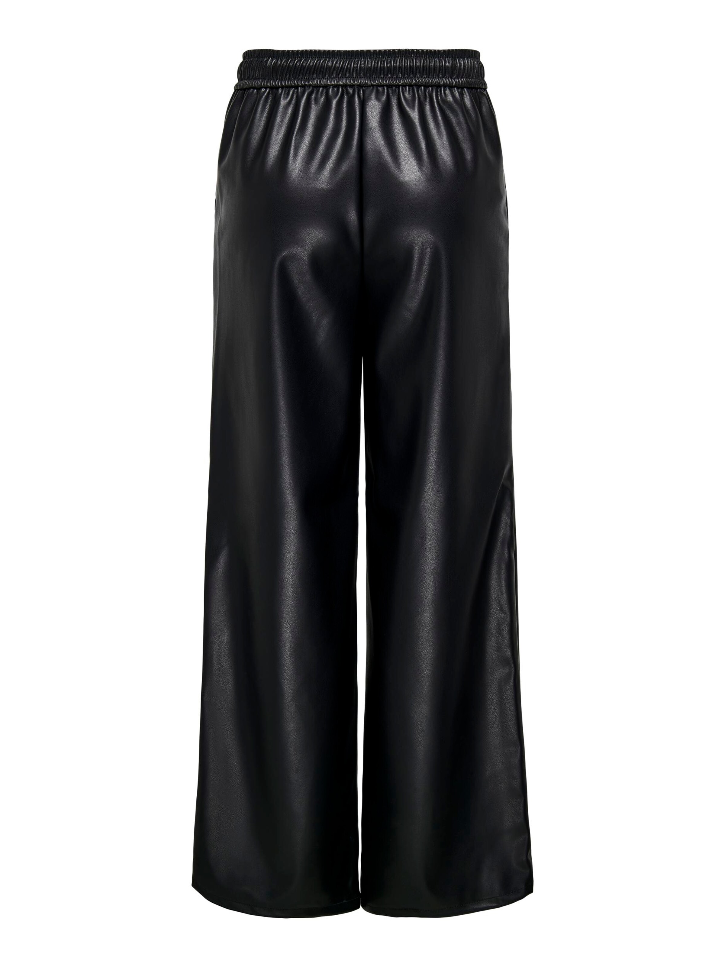 ONLY Široke hlačnice Hlače 'HEIDI' | črna barva