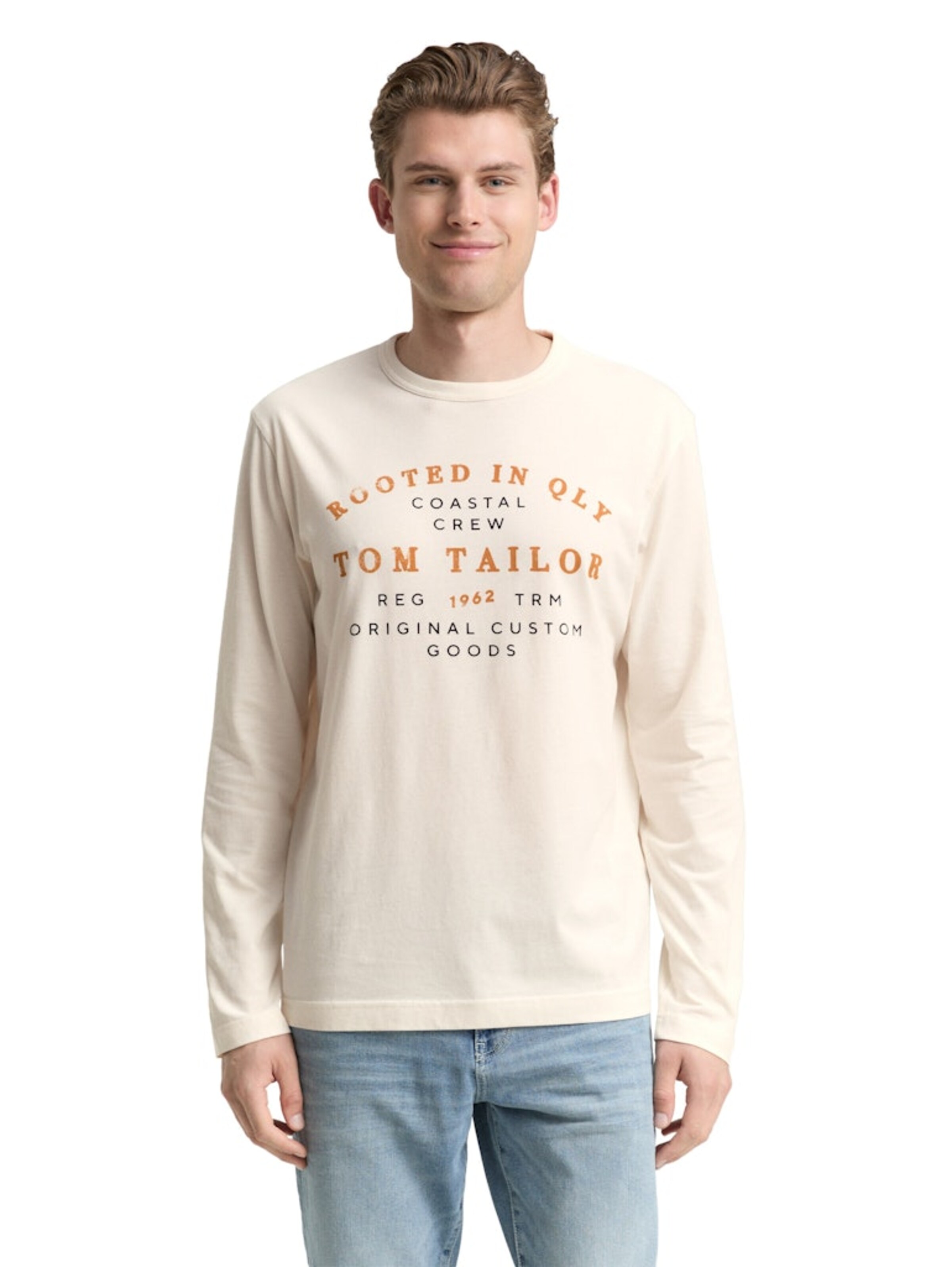 TOM TAILOR Shirt in White: front