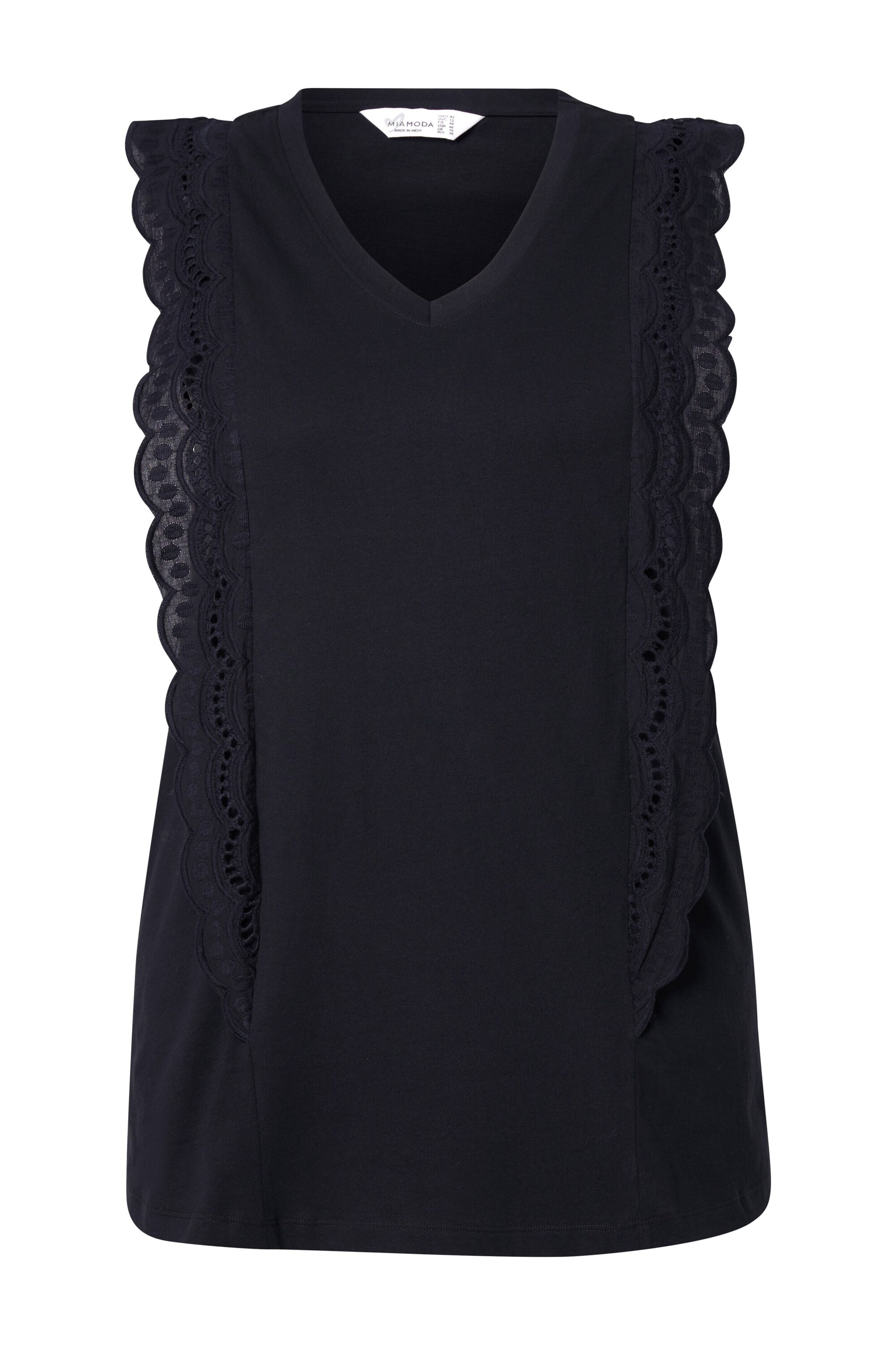 MIAMODA Top in Zwart: voorkant