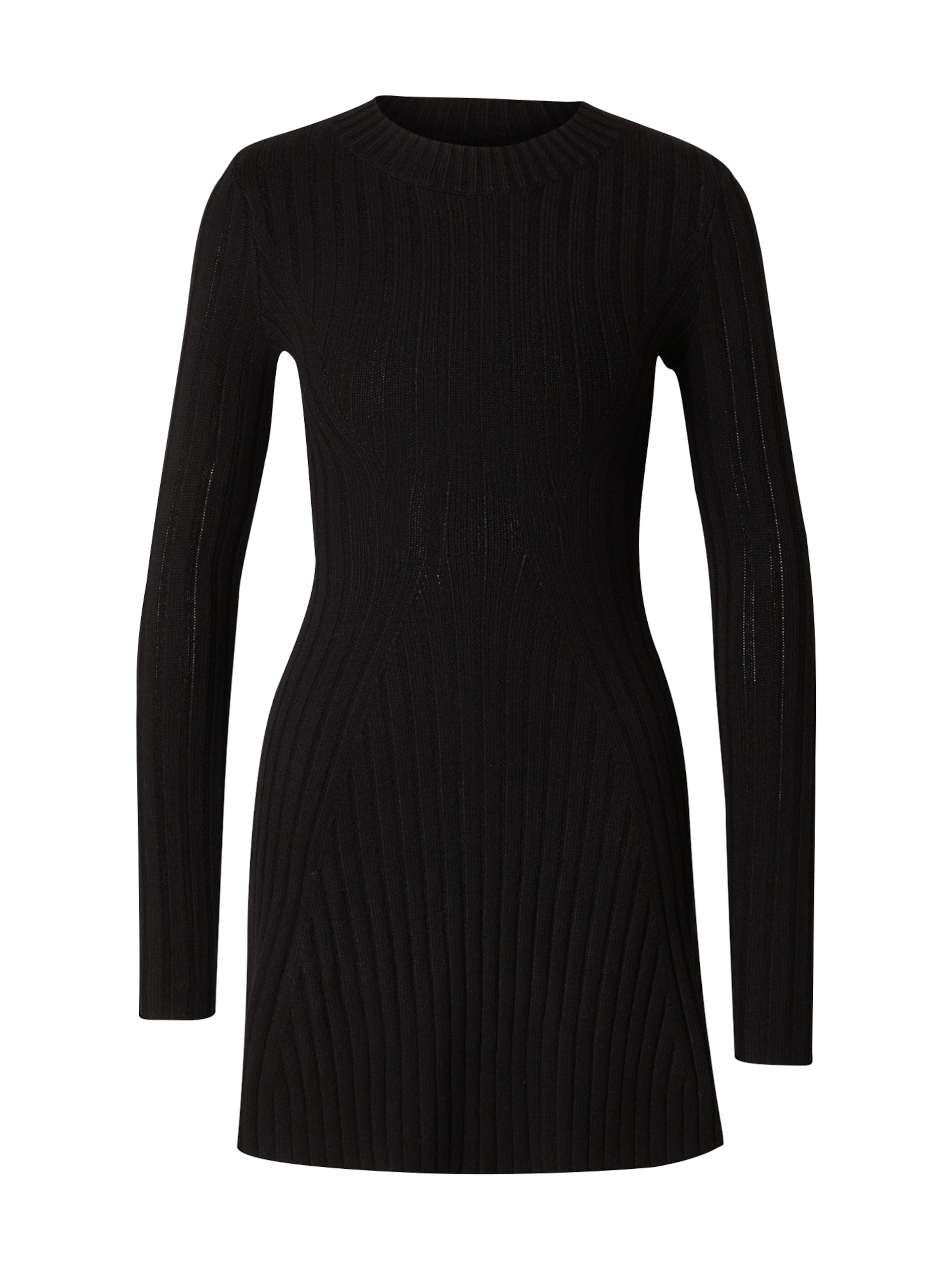 HOLLISTER Knit dress in Black: front