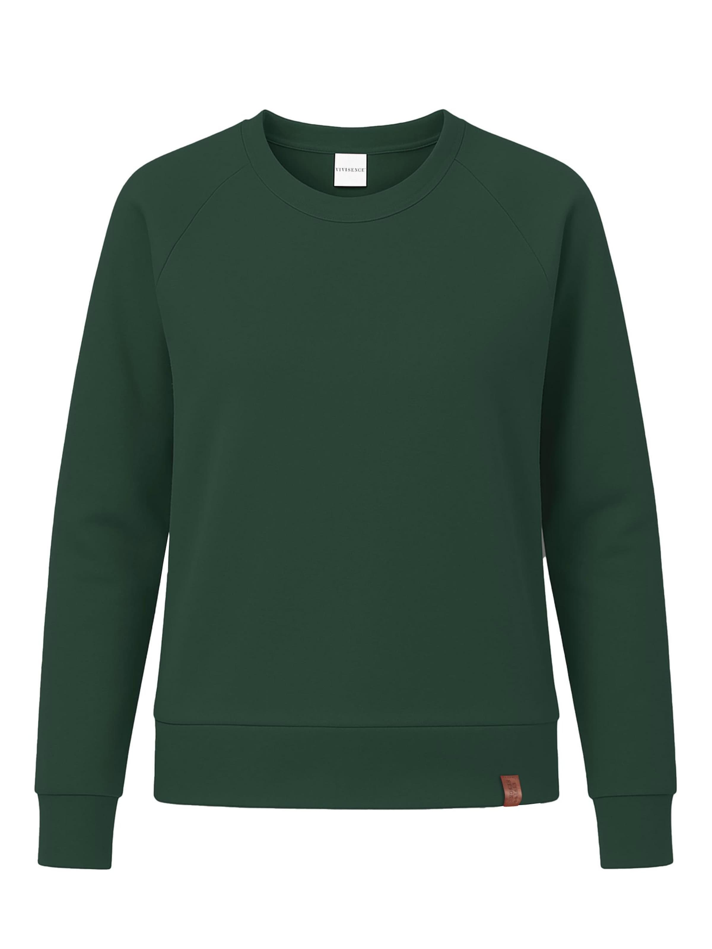Vivisence Sweatshirt '9004' in Groen: voorkant