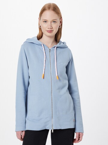 LIEBLINGSSTÜCK Zip-Up Hoodie 'Casidy' in Blue: front