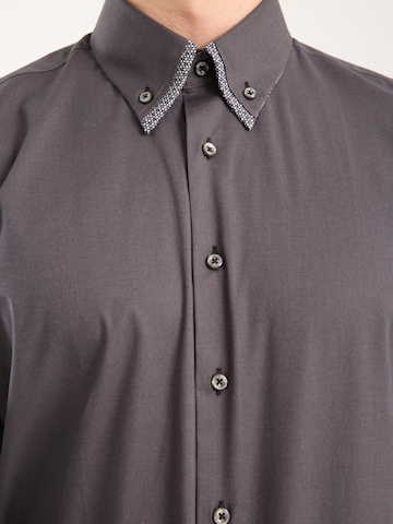 Slim fit Camicia business di 7Camicie in grigio