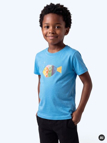 T-Shirt 'Fisch' MelaDi en bleu