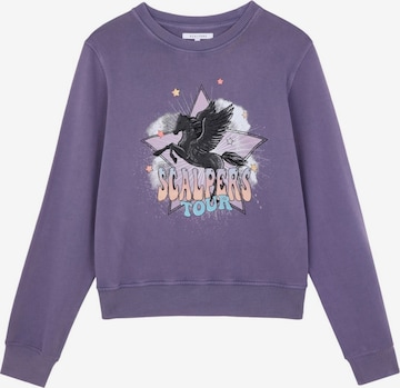 Sweat-shirt Scalpers en violet : devant