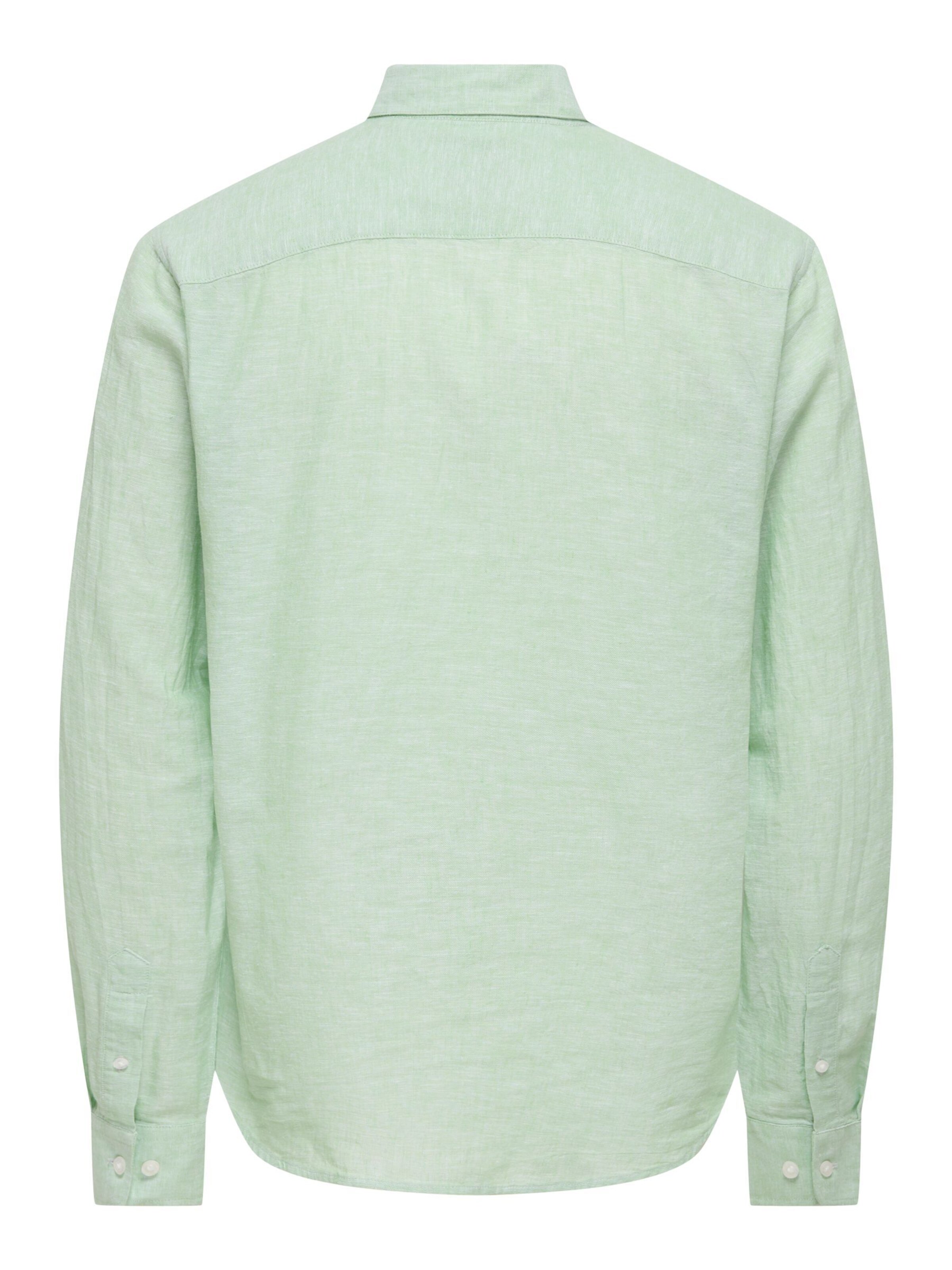 Coupe slim Chemise 'ONSCaiden' Only & Sons en vert