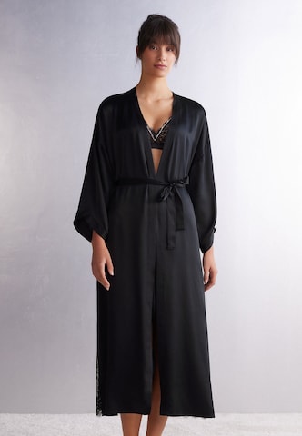 INTIMISSIMI Dressing Gown in Black: front