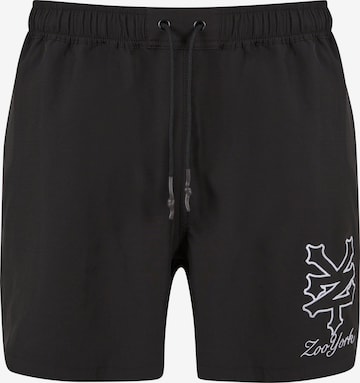 ZOO YORK Regular Pants in Black: front