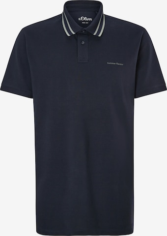 s.Oliver Men Tall Sizes Shirt in Blue: front