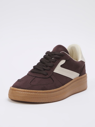 Trendyol Platform trainers in Chestnut brown / White, Item view