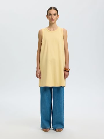SELECTED Dress 'SLFEssential' in Yellow: front