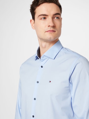 Tommy Hilfiger Tailored - Ajuste estrecho Camisa en azul