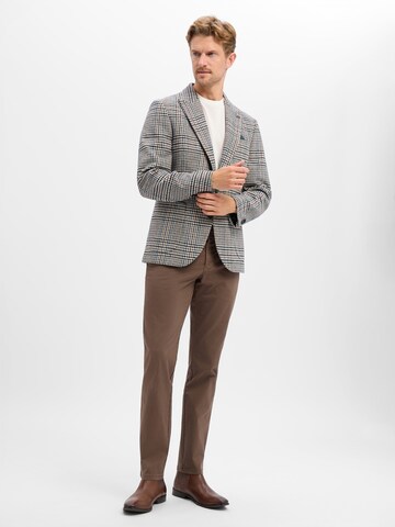 Coupe slim Veste de costume Finshley & Harding London en beige