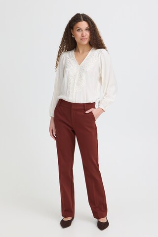 Regular Pantalon 'FRVitae Tessa' Fransa en rouge