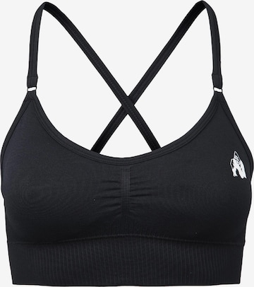 Reggiseno sportivo 'Olivia' di Gorilla Wear in nero: frontale