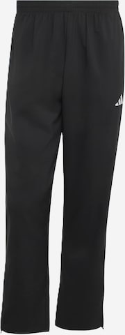 ADIDAS SPORTSWEAR Sportovní kalhoty 'Essentials Small Logo Stanford Lite Woven Tapered Open Hem' – černá: přední strana