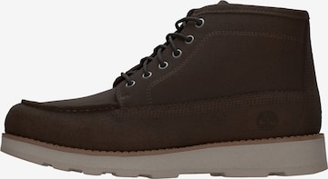 TIMBERLAND - Botas con cordones en marrón: frente
