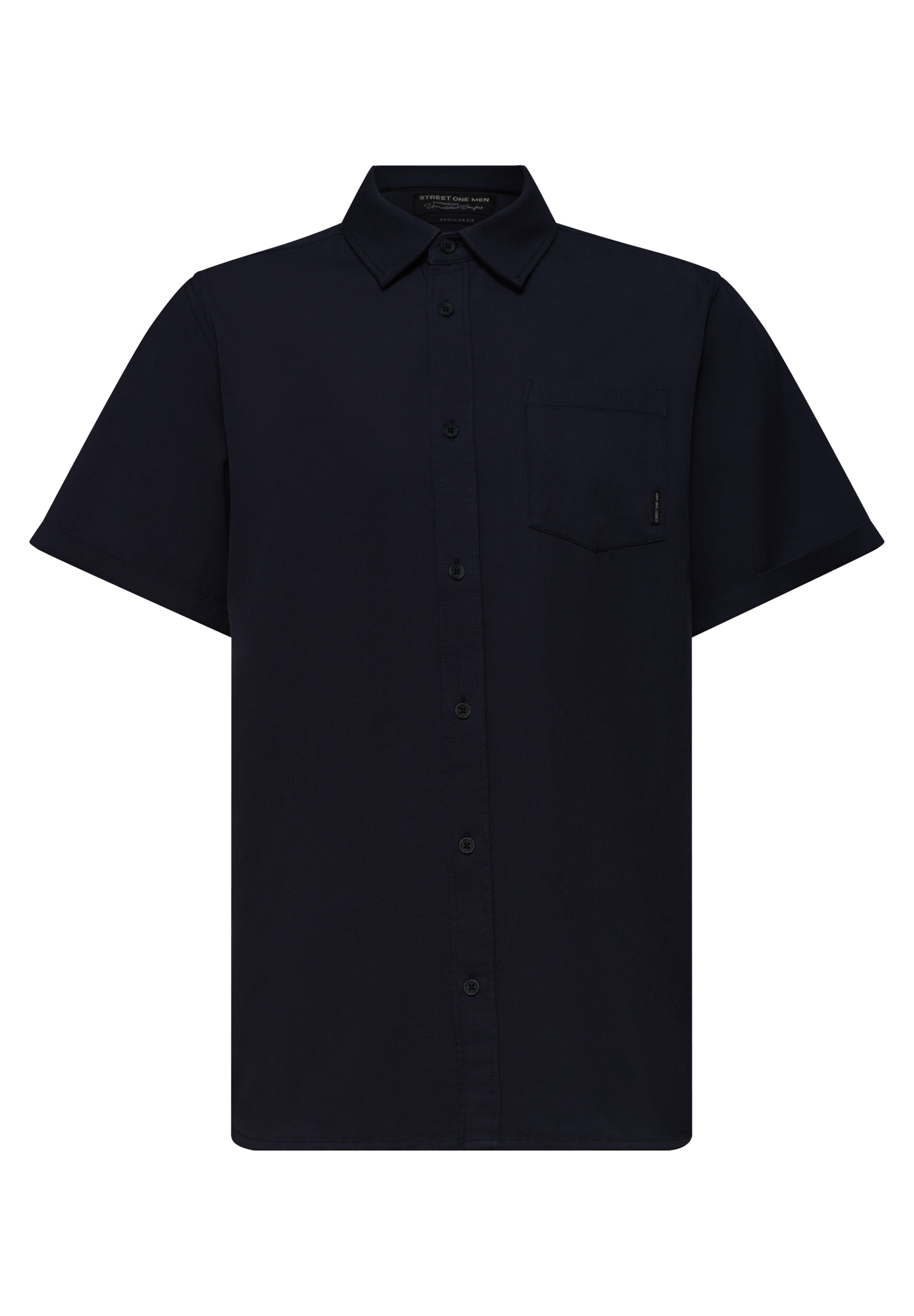Street One MEN Regular Fit Hemd in Blau: Vorderseite