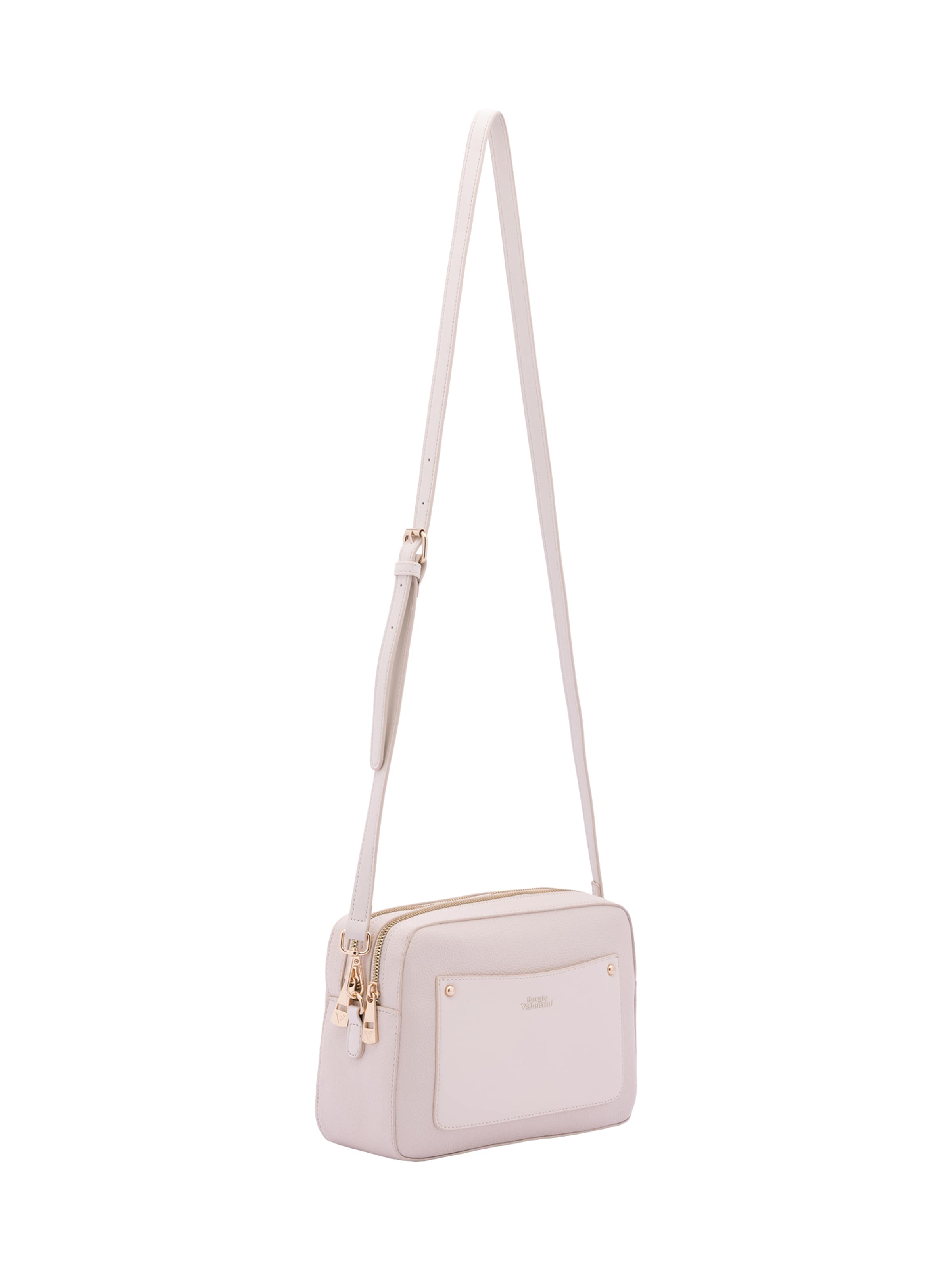 Sac à bandoulière Sergio Valentini en beige : devant