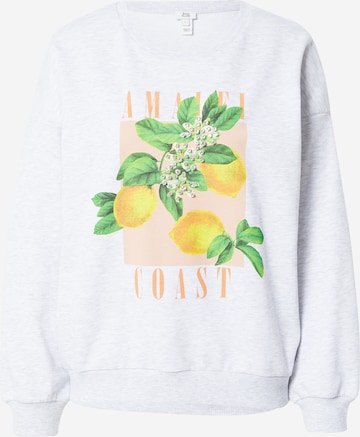 River Island Sweatshirt 'AMALFI' in Grey: front