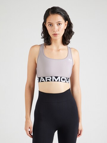 UNDER ARMOUR Bustier Sport bh 'Authentics' in Grijs: voorkant