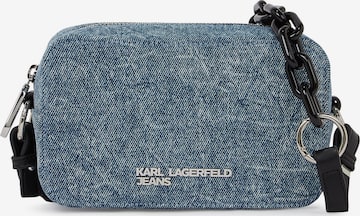 KARL LAGERFELD JEANS Olkalaukku värissä sininen: etupuoli