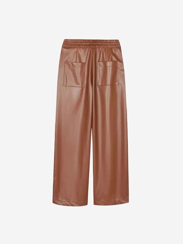 Dilvin Wide leg Broek 'Hose' in Bruin