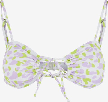 PIECES Bandeau Bikinitopp 'Vimsa' i lilla: forside