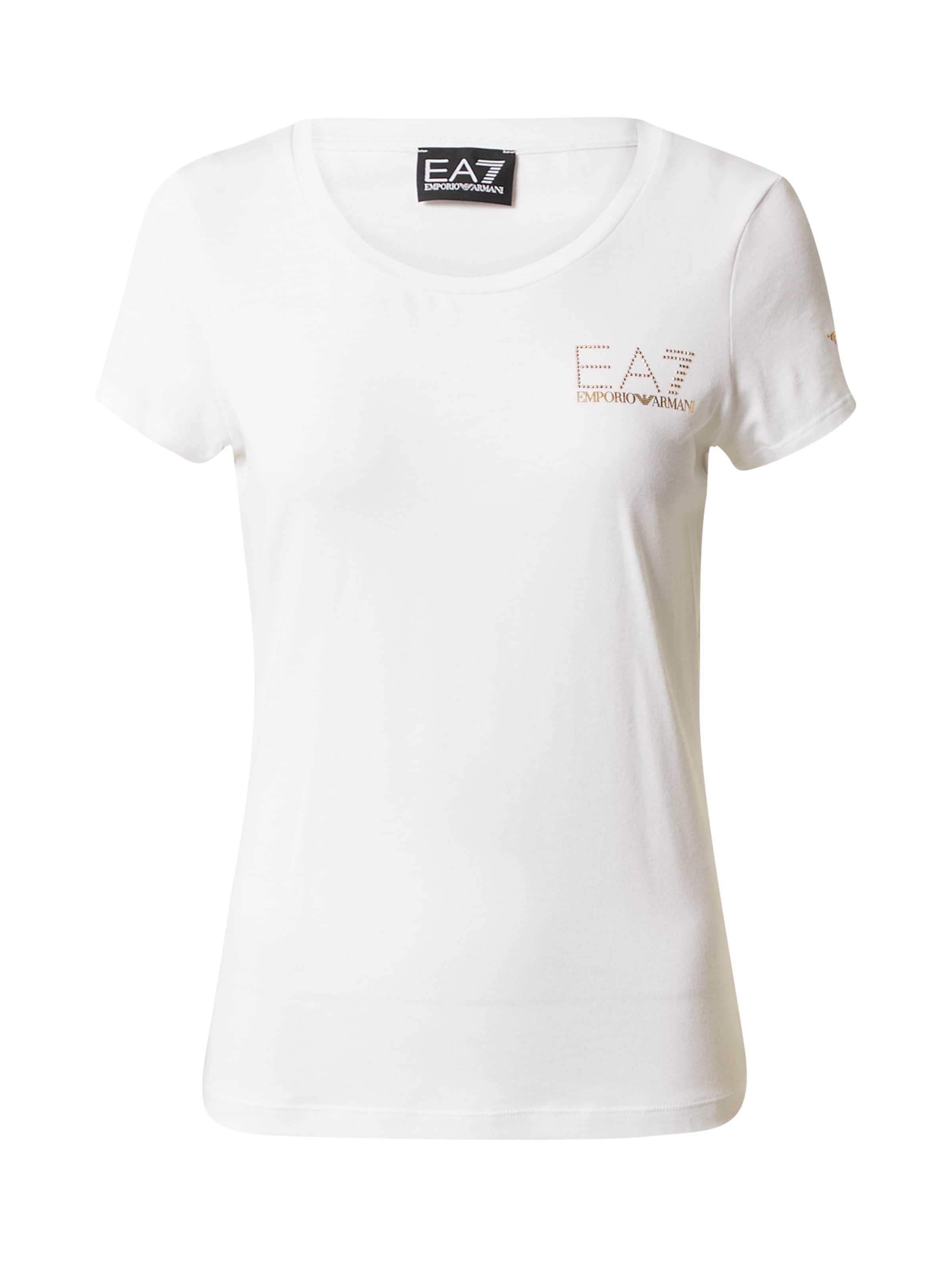 Maglietta di EA7 Emporio Armani in bianco: frontale