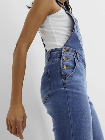 bonprix Loosefit Jeans-Latzhose in Blau