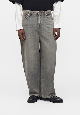 JACK & JONES Baggy Farmer 'JJIJOEY JJCREW' - szürke: elől