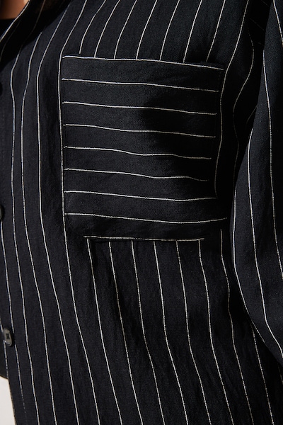 Happiness İstanbul Μπλούζα σε μαύρο / λευκό, Άποψη προϊόντος