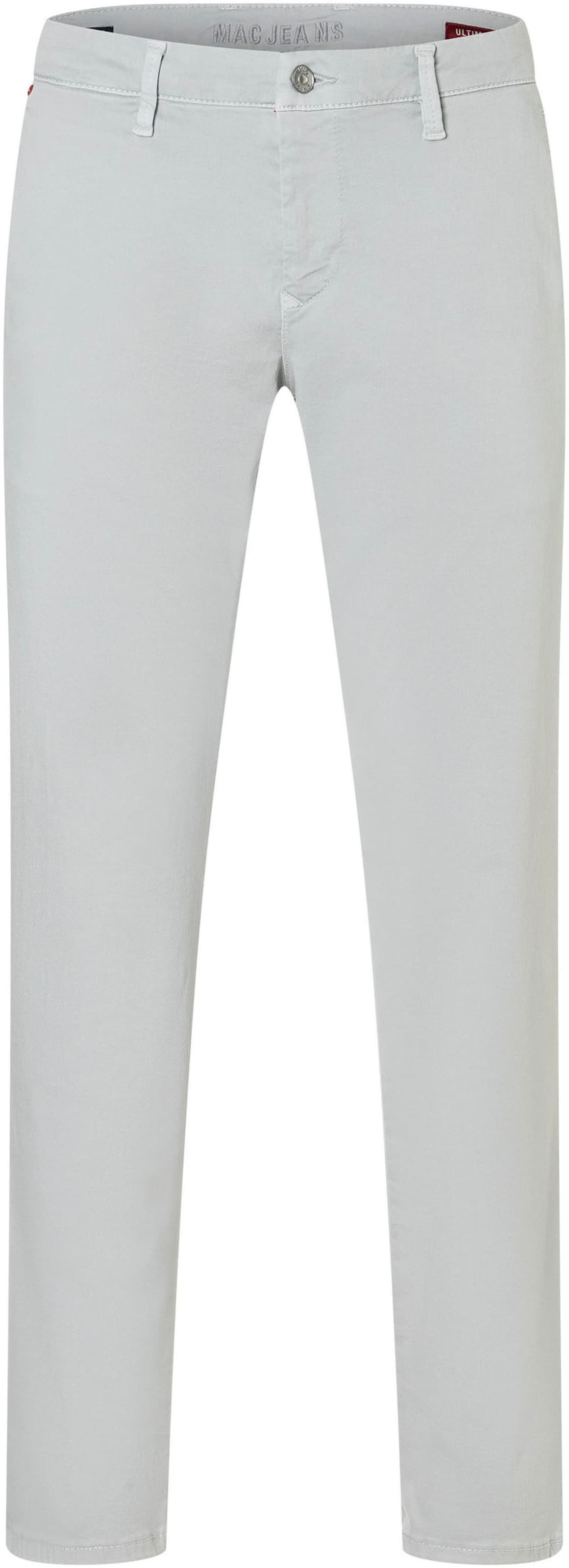 MAC Slimfit Chinohose in Grau: Vorderseite