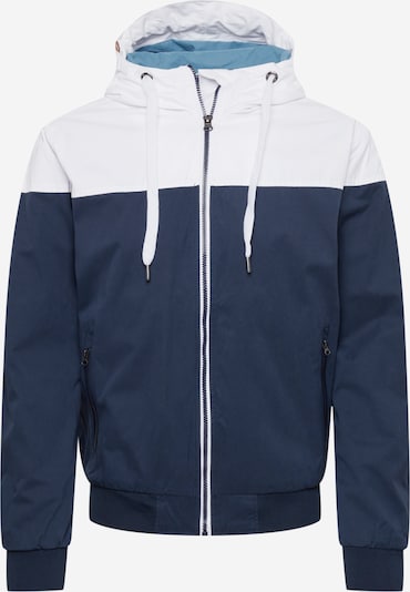 INDICODE JEANS Prehodna jakna 'Lester' | mornarska / bela barva, Prikaz izdelka
