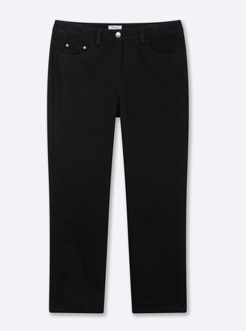 SHEEGO Regular Jeans in Schwarz