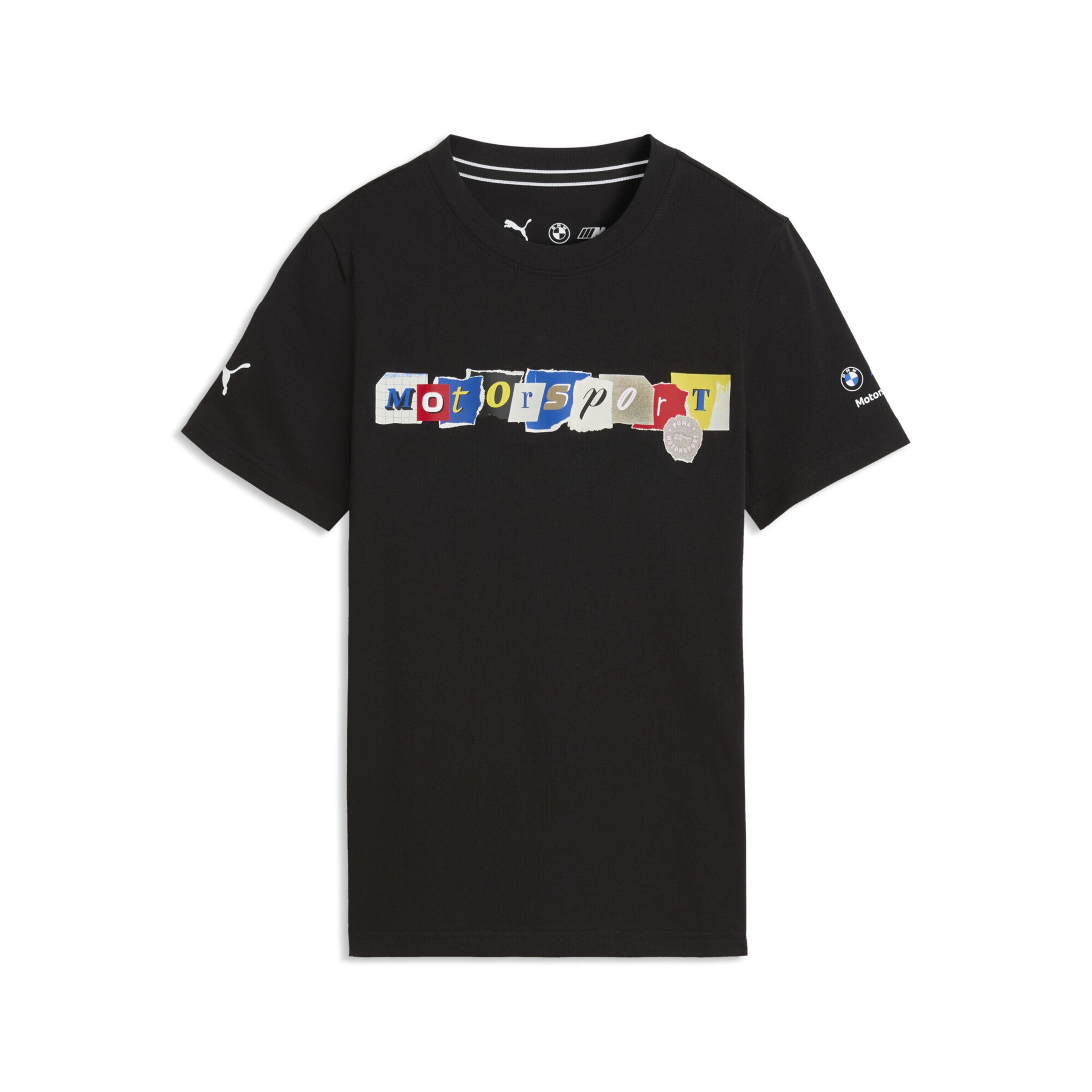 PUMA Performance Shirt 'Puma x BMW M Motorsport' in Black: front