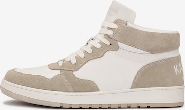 Kazar Studio High-Top Sneakers in Beige: front